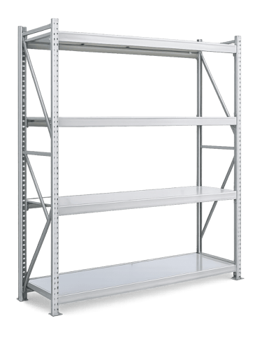 minirack RS-33 metálico con capacidad de carga 100 y 200 kg para bodega y retail