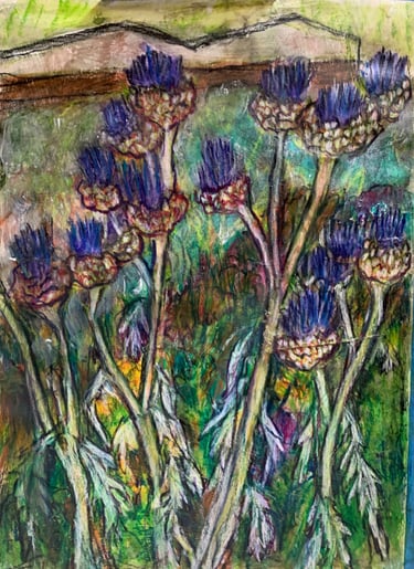 Blooming Artichokes