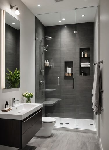 Professional bathroom deep cleaning service in Boca Raton by Cleana Group. Sparkling tiles, sanitized surfaces, and mold-free