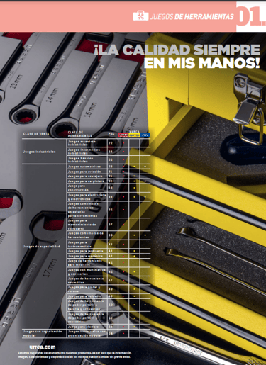HERRAMIENTAS MARCA URREA