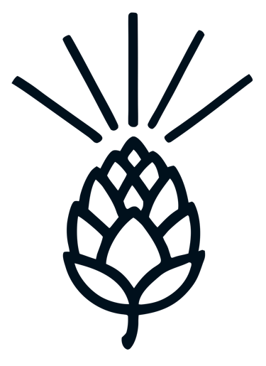 a black and white image of a hop cone