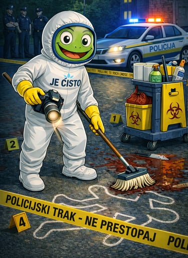 Čiščenje po tragični nesreči