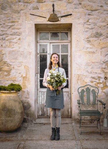 Portrait fleuriste