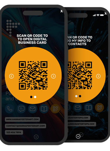 digital business card scan qr codes integration