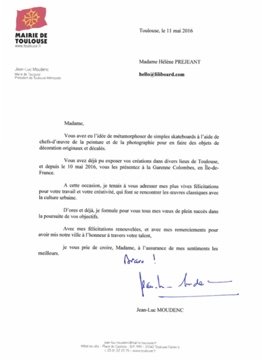 Lettre Maire de Toulouse