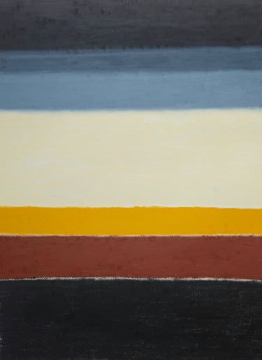 Landscape Drawing by Tim Grosvenor, a pastel on paper featuring a serene, minimalist horizon created