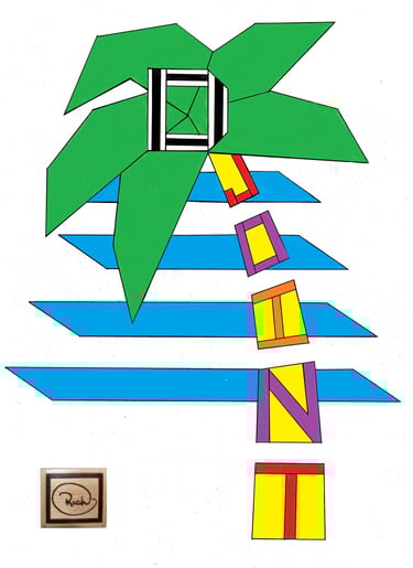 D JOINT richWOODart.com straight line art