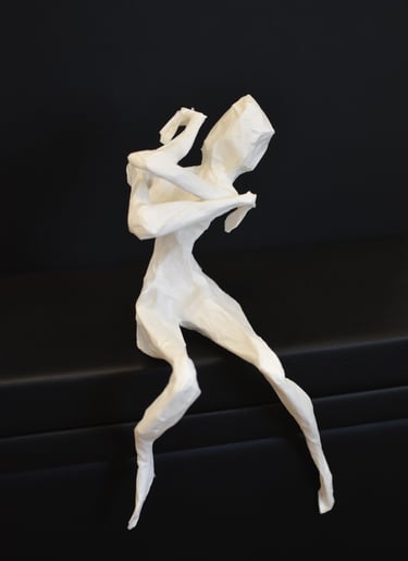 papersculpture sculpture en papier mouvement