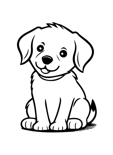 a dog sitting on a white background with a black and white dog