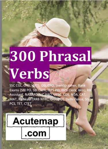 Phrasal verbs pdf  book for competitive  exams