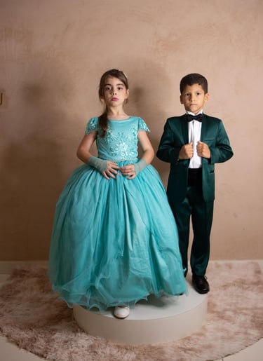 Traje daminha e pajem casamento - Spaço Glamour Recife
