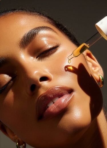 woman with skin care being administered