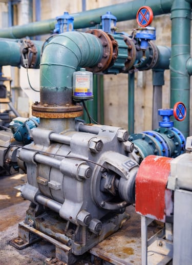 High pressure automatic grease lubricator used on pump bearing system