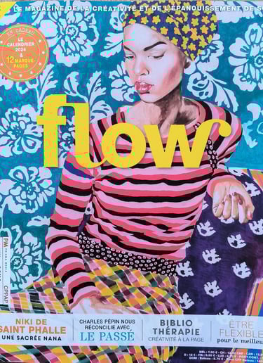 Flow magazine créativité Bibliothérapie atelier Italie