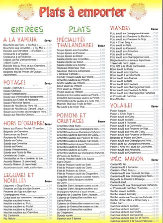 Plats à emporter