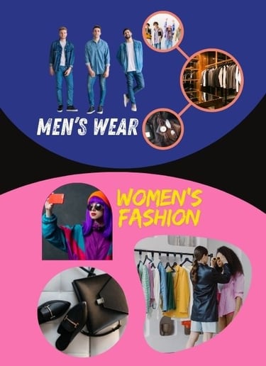 a woman's fashion magazine cover featuring a variety of different styles of clothes