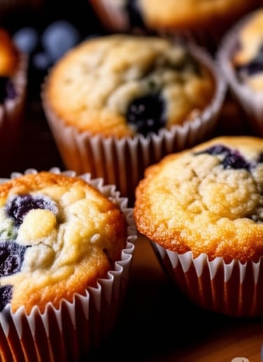 homemade blueberry muffins