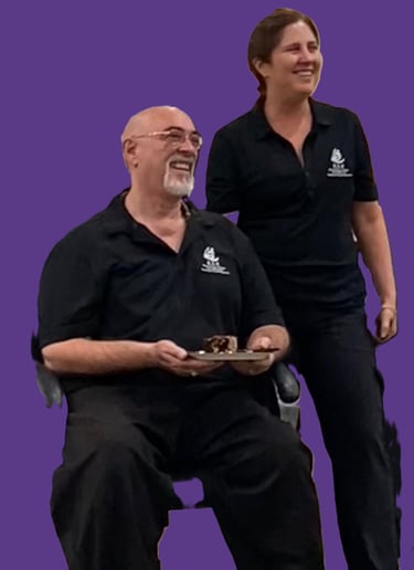 Sifus Jerry Alan Johnson and Erika Johnson, my teachers.