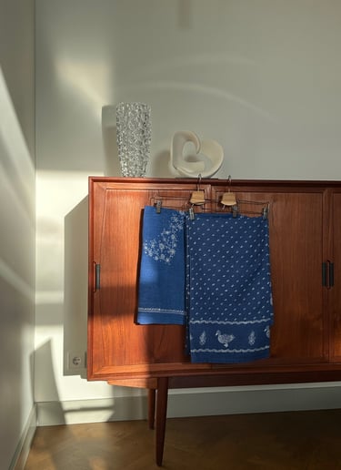 modernist vintage table linen summerhouse