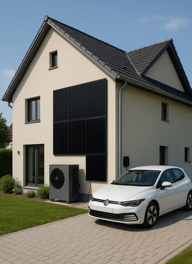 bezahlbare Wärmepumpen, Wallboxen, Elektroautos und Phovotoltaikanlagen