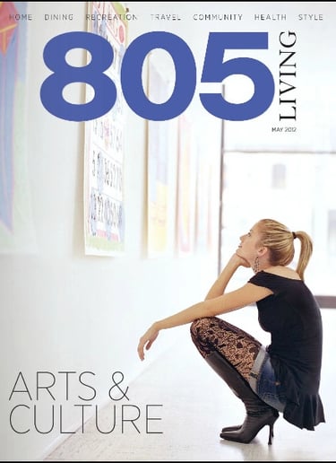 Cover of May 2012 805 Living magazine.