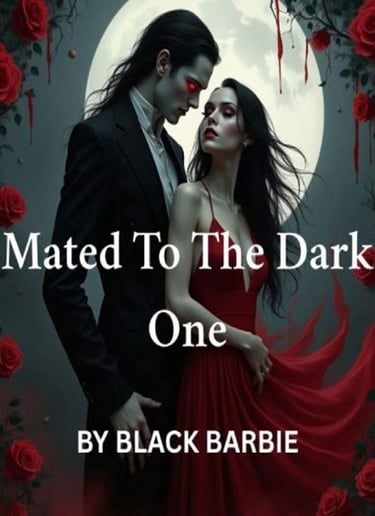Mated To The Dark One - Vampire romance novel cover by Black Barbie - VJ & BB Premium Fiction