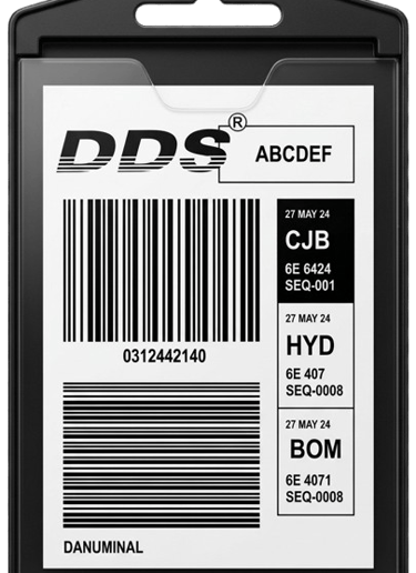 Permanent, reusable and transferable bag tag