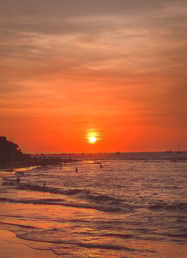 Mancora Beach Sunset