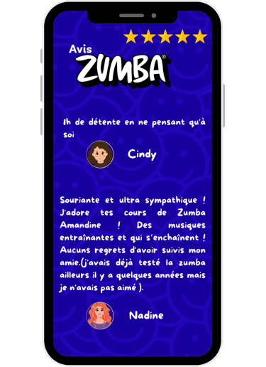 Avis clients – Témoignages sur mes cours de Zumba® et CIRCL Mobility™