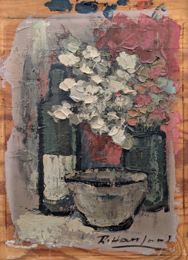 Tableau de René Hansoul "Nature morte 2"
