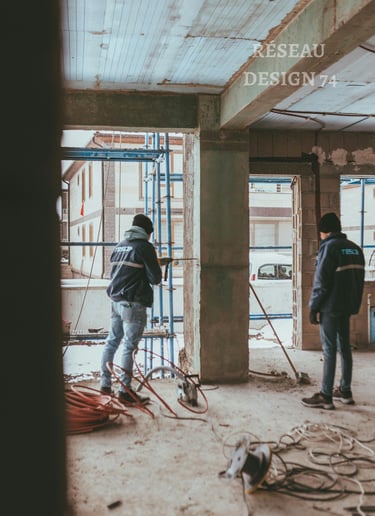 Chantier rénovation appartement Haute-Savoie