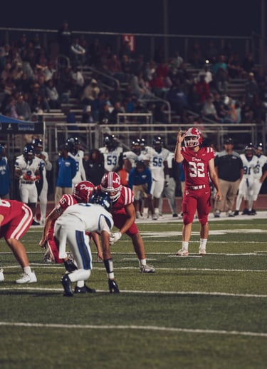 Oliver Brewer lining up a kick.