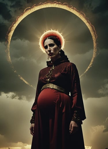 Pregnant woman for the short film YUNG