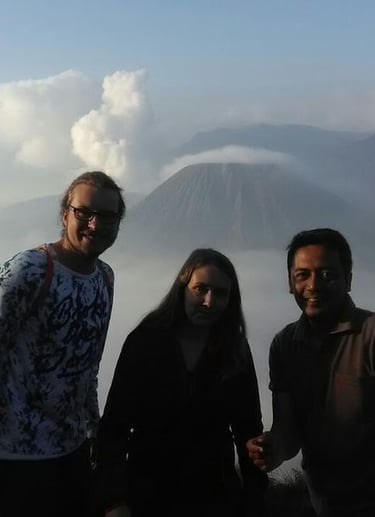 photo around Mount Bromo with valuable clients