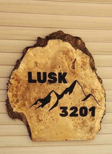 Custom Laser engraved slab