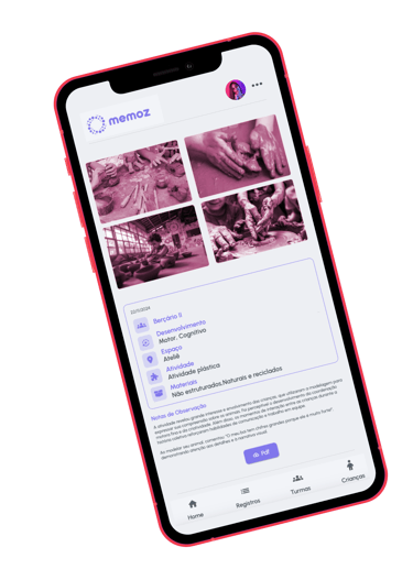 Aplicativo Registro e documentação pedagógica