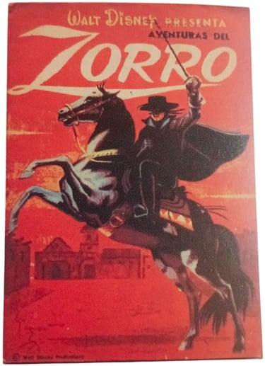1964 Adventuras Del Zorro Sports Card Album by Surpasa S.A. (Uruguay)