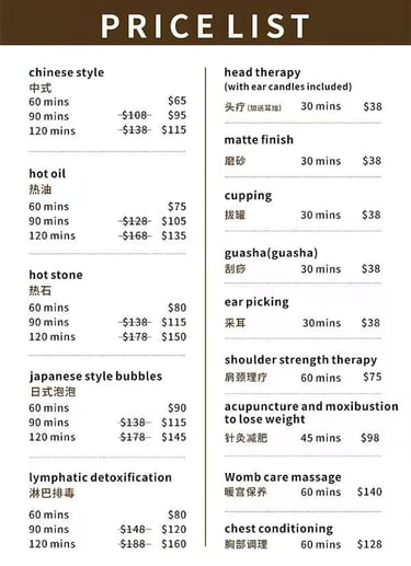 pricelist