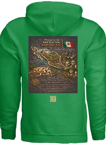 America is my Last Name, from Mexico-Apparel Hoodie