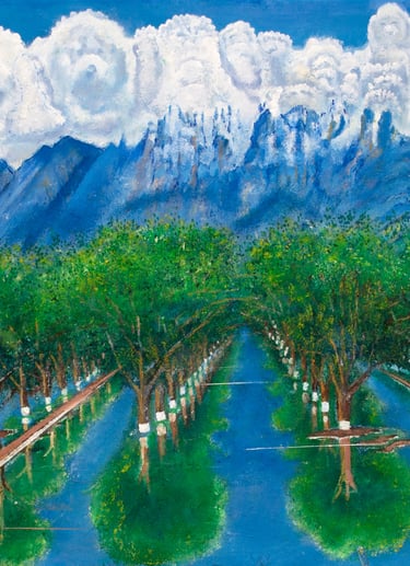 Salopek Grove by New Mexico Artist John Dick-Peddie