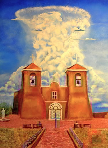 San Fransisco de Asis by New Mexico Artist John Dick-Peddie