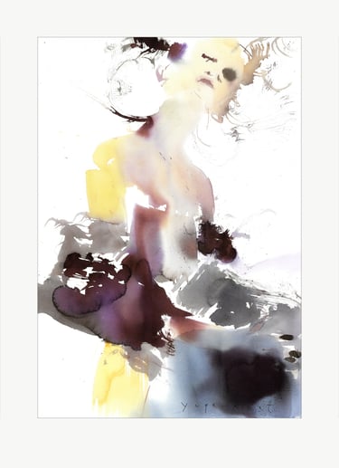 Yuge Kurt, professional watercolor painting 21.8 x 31.8 inch, on sale at online art gallery.