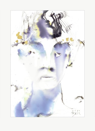 Yuge Kurt, professional watercolor painting 21.8 x 31.8 inch, on sale at online art gallery.