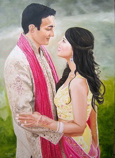 adult male female children portrait art artist painting commission hire artist diane jorstad