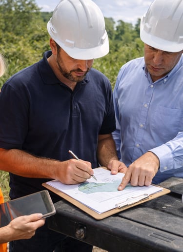 request a retention pond evaluation image