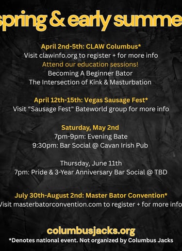 Columbus Jacks Spring/Summer 2026 dates