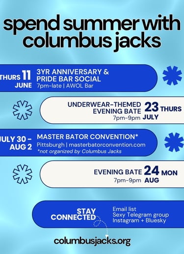 Columbus Jacks Summer 2026 dates graphic