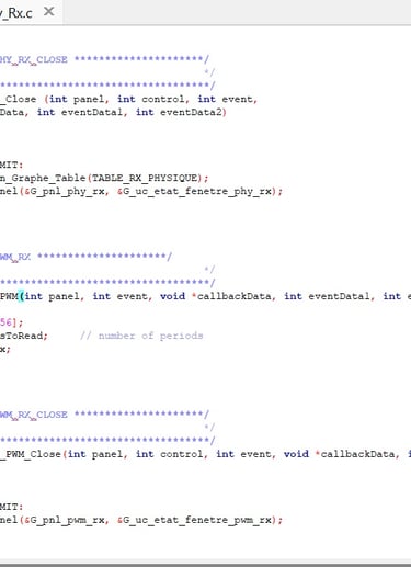 C source code for the acquisition/generation of PWM with National Instruments technologies