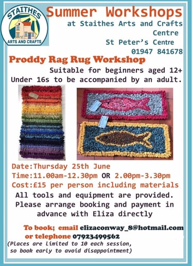Proddy Rug workshop - Eliza Conway