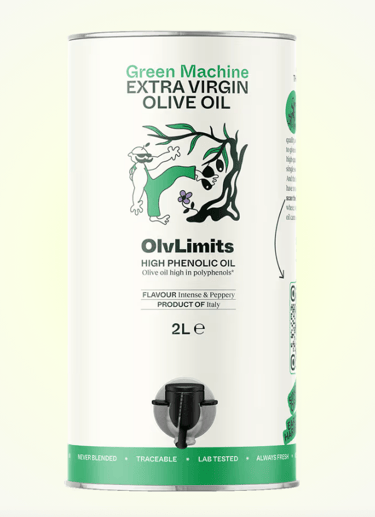 Green Machine 2 litre container 2025 high polypheniol olive oil 